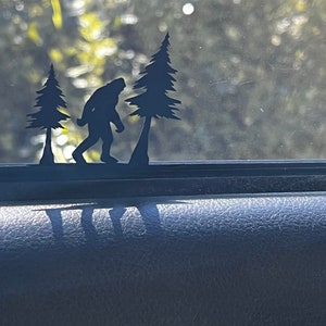 Adesivo de para-brisa do Pé Grande - Adesivo de Pé Grande - Adesivo de Sasquatch Adesivo de ovo de Páscoa - Adesivo de Pé Grande - Adesivo de Yeti do Pé Grande - Adesivo de Carro do Pé Grande