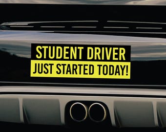 Hilarious Student Driver Bumper Sticker: Please Be Patient