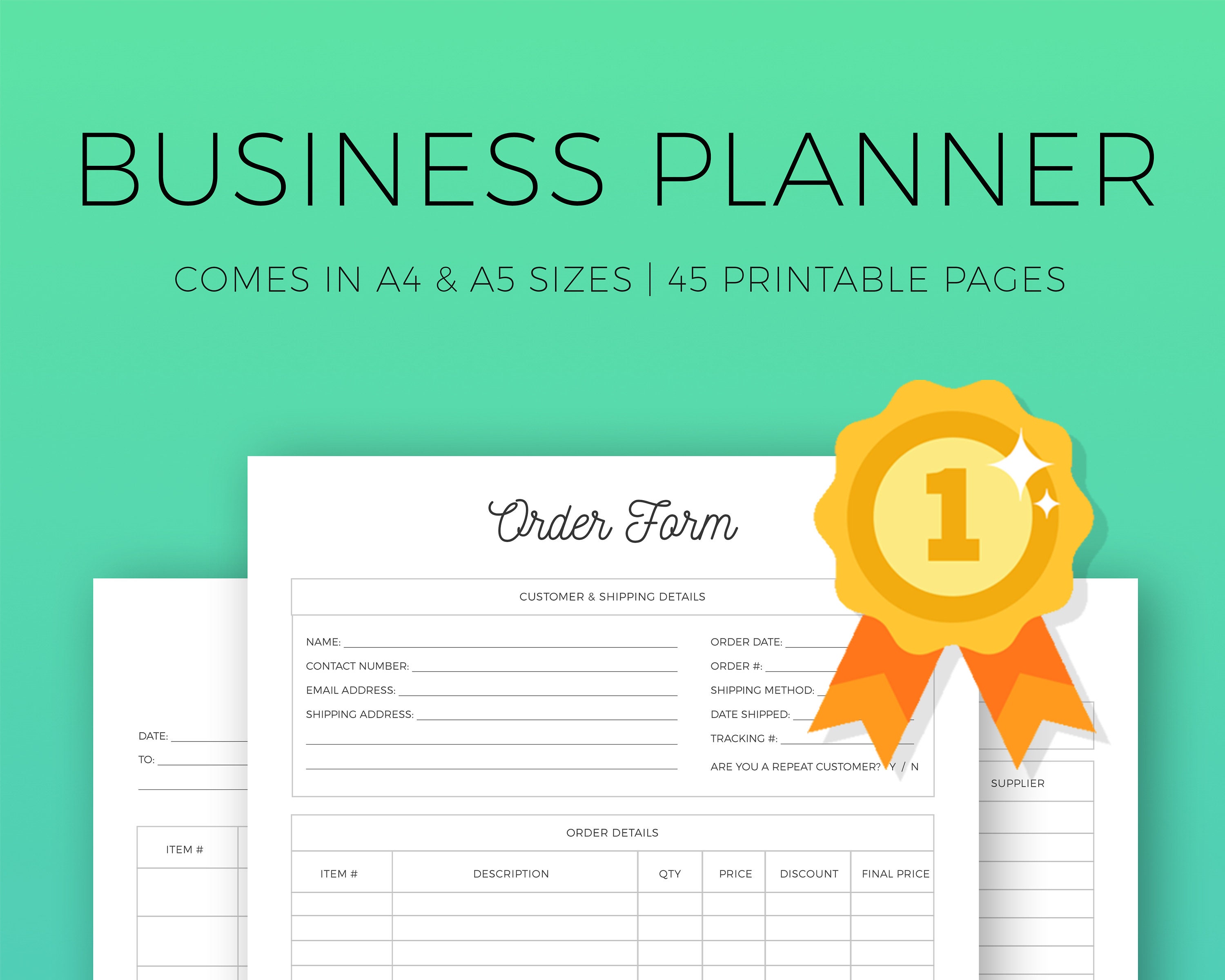 Small Business Planner Printable Business Organizer Etsy | Etsy