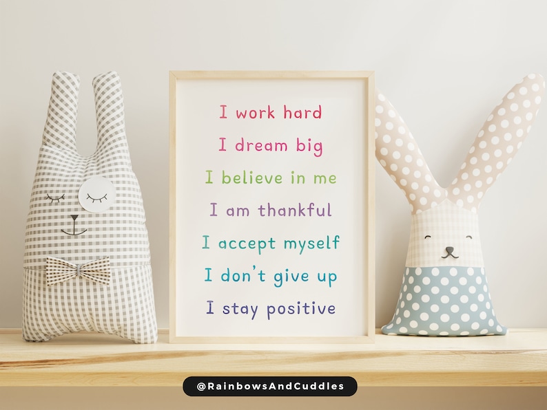 Printable Affirmation Poster for Kids Affirmation Posters School ...
