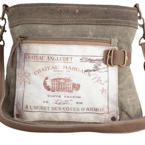 Repurposed Military Canvas Crossbody 