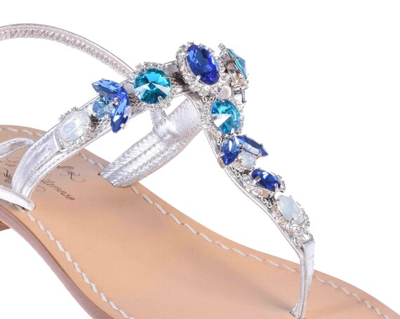 sapphire blue sandals
