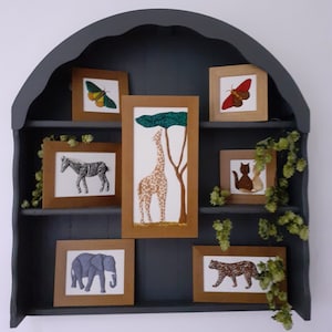 Giraffe - Elephant - Zebra - Lion - Rhinoceros - Giraffe lovers - Gift - African animal art - Nursery artwork  - Elephant lovers - Jungle