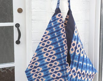 African fabric bag - Origami Bag - Tote bag - Shoulder bag - Handmade bag - Beach Bag - Gift  - Women gift