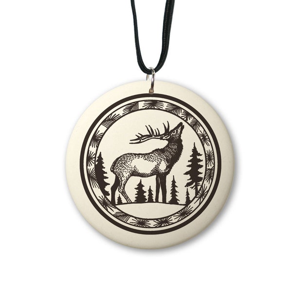 Handmade Elk Necklace • American Handmade Jewelry • Hunter Gift • Representing perseverance, companionship, cooperation, protection