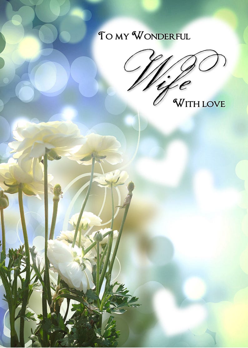 Wife Happy Birthday Cgc 012 Etsy