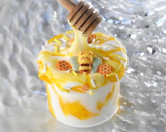 Honing & Melk Slijm / Cadeau, Verjaardagscadeau, Kinderverjaardag, Antistressspeelgoed, Behendigheidsspeelgoed, Fidgetspeelgoed