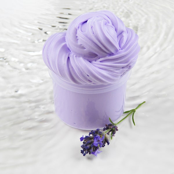 Slime “Calming lavender butter” / gift, birthday present, children's birthday, anti-stress toy, skill, fidget toy
