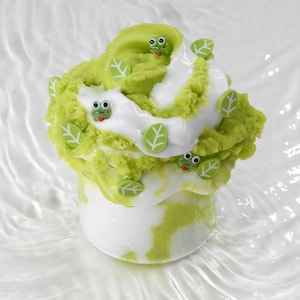 Slime &quot;McFroggy Sundae&quot; / gift, birthday present, children&#39;s birthday, anti-stress toy, skill, fidget toy