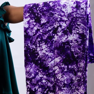 14#- Authentic Adire Tie and Dye Cotton Fabric| Handmade Adire Tie and Dye Cotton Fabric| Tie and Dyed Batik Fabric | Ghana Tie and Dye