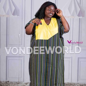 Sagtiti- Maxi Bubu Smock Dress |Fugu Smock Dress| Northern Ghana Smock Fugu, Ghana Fugu Dress for women, Northern Ghana Kente designs