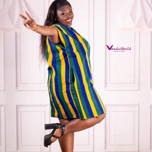 Gufrana Smock Dress| Fugu Dress |African Smock Dress| Ghana Smock Dress | Ghana fugu Dress| Northern Ghana Smock Dress| African fabric