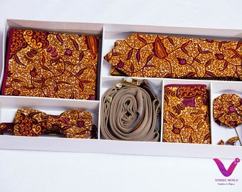 13# Abrantie African Print Tie|Handmade Tie, Necktie set,Ankara Necktie ,African wax Tie,Wedding Tie,Groomsmen necktie,African fabric Tie