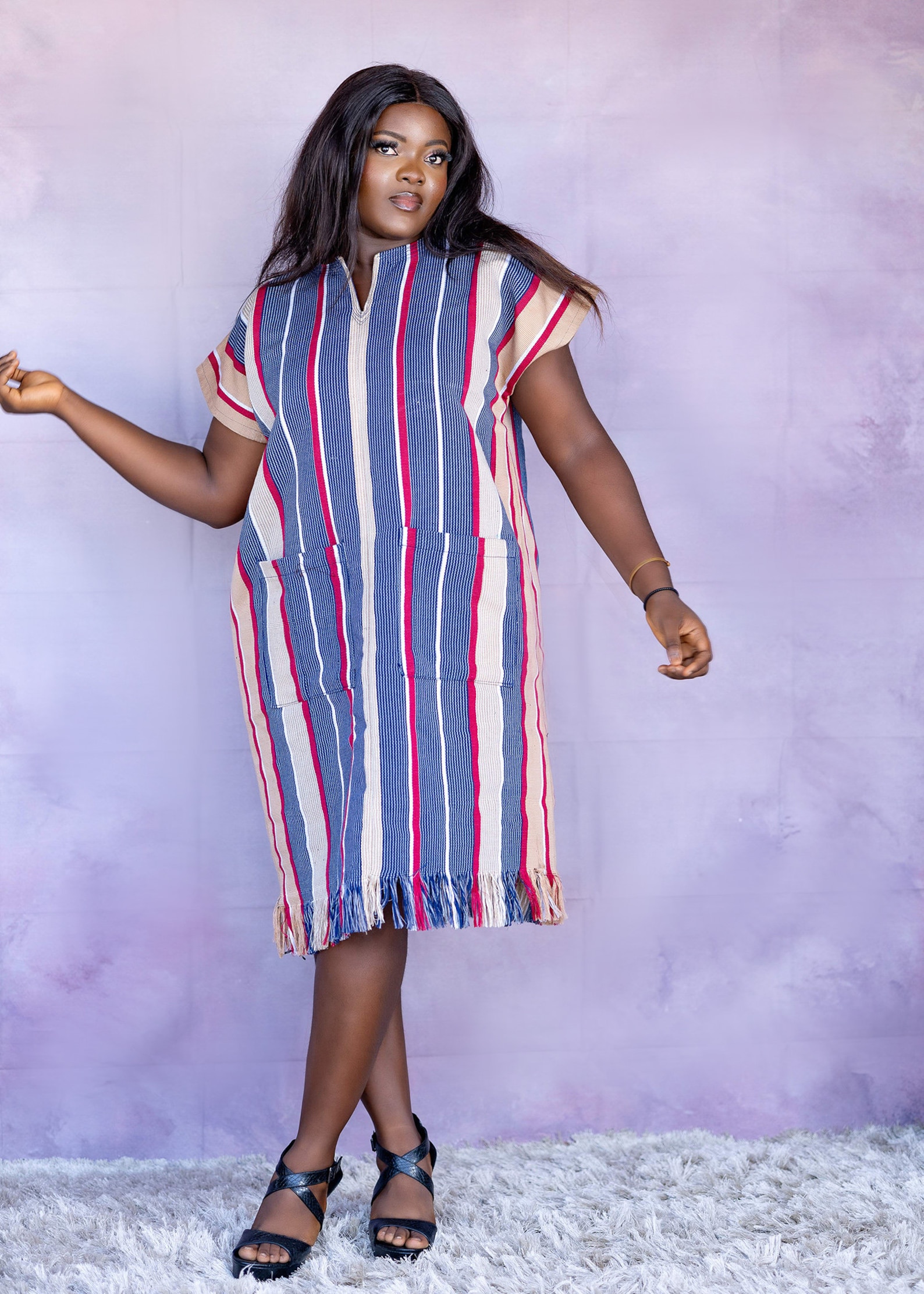 Nihlah Bubu Smock Dress |african Smock Dress |ghana Smock |african ...