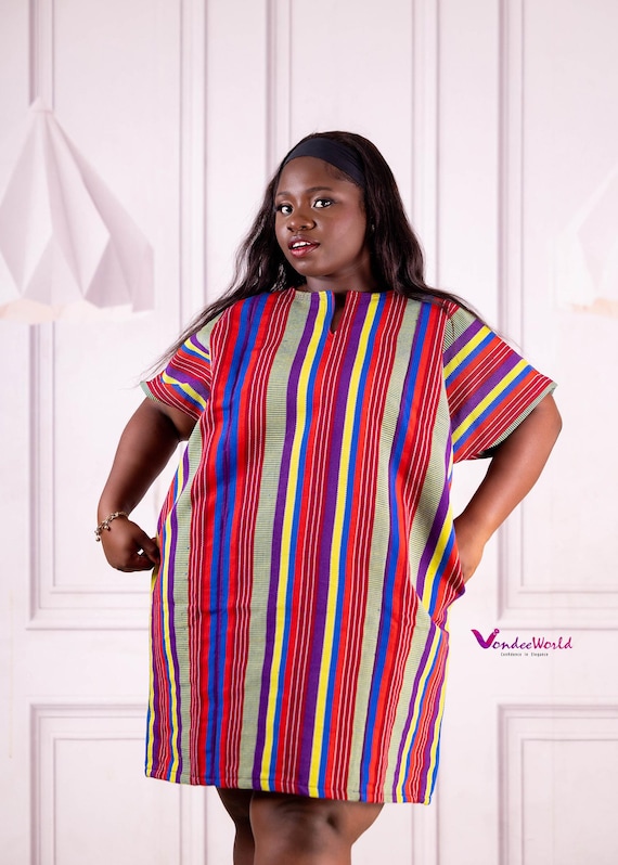 Yasmin Smock Dress| Falred Fugu Dress|african Smock Dress