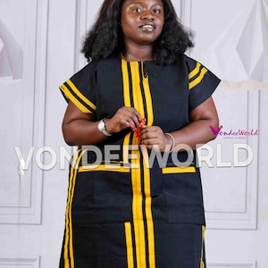 Tahama Smock Dress |Women  smock Dress |Women Batakari |African Smock Dress | Ghana Smock | African tunic | Women Fugu| African Female Smock