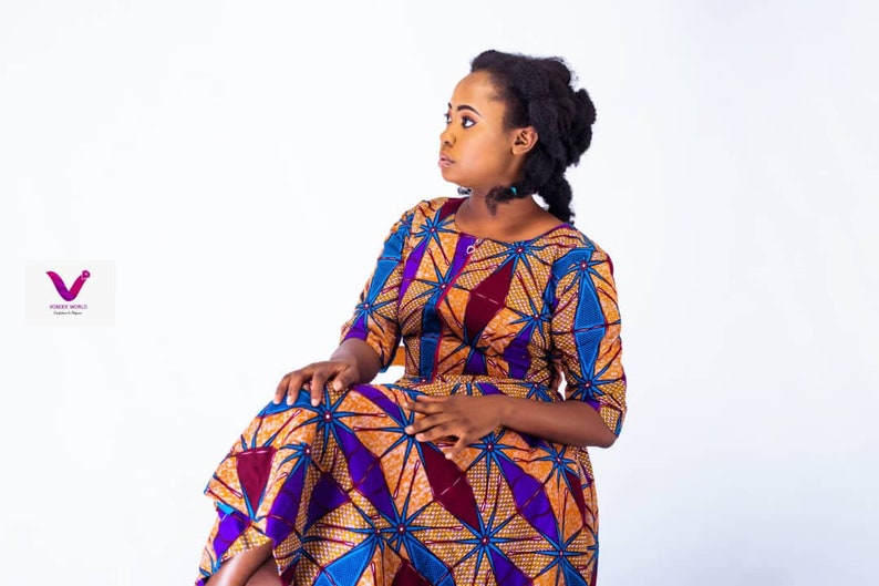 afro print dresses