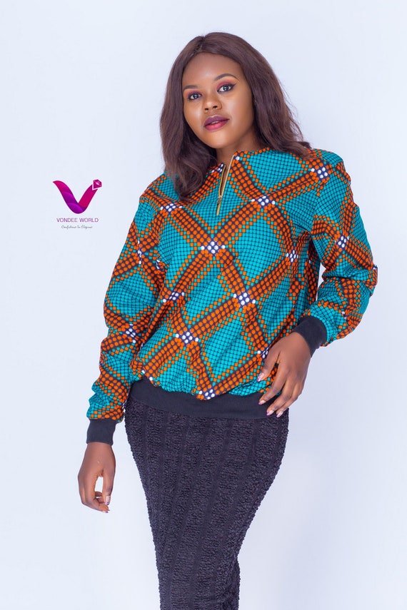 african print sweatshirt