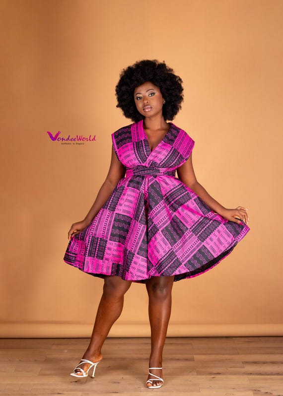 4#NENGI- Infinity Wrap Ankara Full Flare Dress |African Print Infinity Wrap Flare Dress| Ankara Infinity Wrap Dress| Infinity Wrap Dress