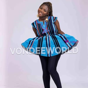 Yerda Smock Blouse | Sleeveless Smock Top| African smock Fugu | Women Batakari | African Smock Dress | Ghana Smock Dress | | African tunic