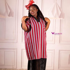 Jilma - Batakari Maxi Dress|Fugu Smock Dress| Northern Ghana Smock Fugu, Ghana Fugu Dress for women, Northern Ghana Kente designs