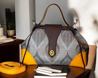 Luxus handgefertigte Rahmentasche | Bold & Elegant Statement Handtasche