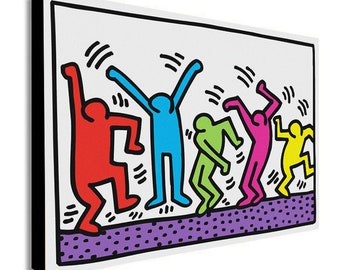 Keith Haring Heart PosterKeith Haring Art PrintModern ArtWall Decor