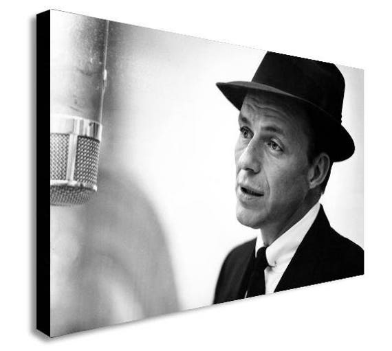 EP-737 8X10 PUBLICITY PHOTO FRANK SINATRA IN RECORDING STUDIO