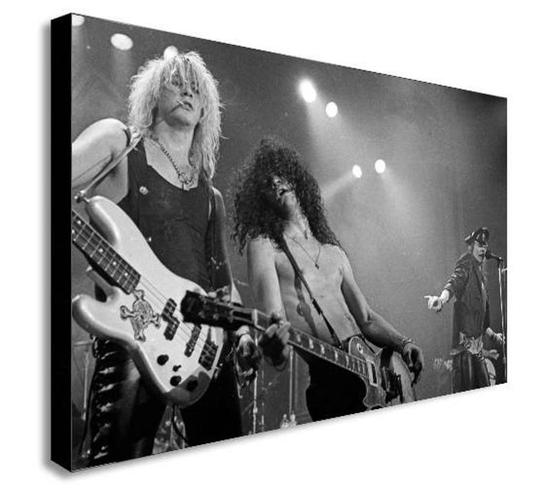Guns N Roses Slash Duff Axl Live Canvas Wall Art Etsy