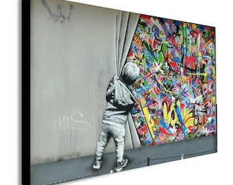 ZXCLKJH Banksy Art Canvas Print,Street Art Watercolor Graffiti Abstract Posters Banksy Canvas Paintings Print On Canvas Abstract Wall Art Pictures For Living Room Home Decor,60X90Cm No Frame ZXCLKJH Banksy Art Canvas Print,Street Art Watercolor Graffiti Abstract Posters Banksy Canvas Paintings Print On Canvas Abstract Wall Art Pictures For Living Room Home Decor,60X90Cm No Frame