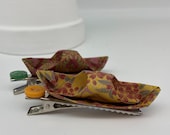Hand Folded Origami Boat Hairpins / Handmade Gift / Slow Fashion / Unique Christmas or Birthday Present