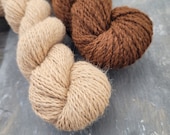 Pure Undyed Natural Alpaca DK Yarns 150m Skeins – Locally Sourced British Yarns –Brown Yarns - Knitting – Crochet – Weaving