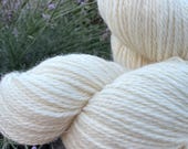 Pre-Mordanted British Kent Romney DK Yarn / Undyed British Wool for Natural Dyeing / Locally Sourced White Wool / Alum Mordanted