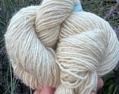Pre-Mordanted British Wensleydale DK Yarn / Undyed British Wool for Natural Dyeing / Locally Sourced White Wool / Alum Mordanted