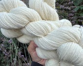Pre-Mordanted British Lonk 4ply Yarn / Undyed British Wool for Natural Dyeing / Locally Sourced White Wool / Alum Mordanted
