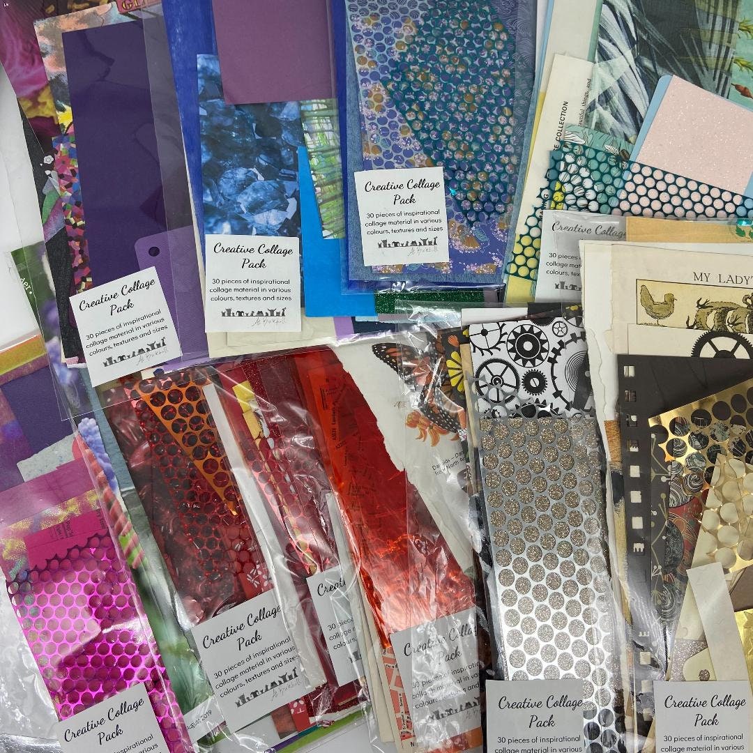 コラージュ版画　３０セット 30 Piece Creative Collage Pack / Art Paper / Ephemera / Junk