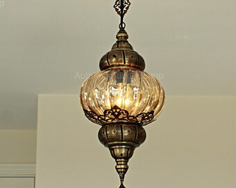 Champagne Hanging lamp, Hanging light,Morocco light,morocco lighting,Turkish Light,morocco lamp,morocco pendant,morocco lantern,turkey lamp