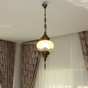 Frosted Hanging  lamp, Hanging light,Morocco light,morocco lighting,Turkish Light,morocco lamp,milky glass,morocco lantern,turkey lamp