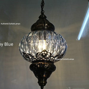 Shiny blue Hanging  lamp,Hanging light,Morocco light,morocco lighting,Turkish Light,morocco lamp,morocco pendant,morocco lantern,turkey lamp