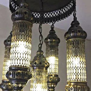 Chandelier lamp, Chandelier light, Moroccan light,moroccan lighting,Turkish Light,moroccan lamp,moroccan pendant,moroccan lantern