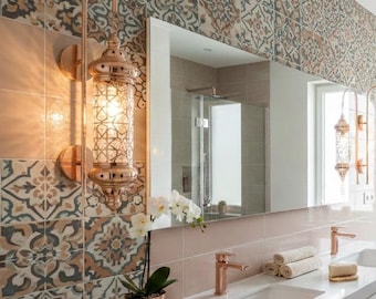 Outdoor/ indoor Rose Wall lamp,wall sconce,morocco wall light,morocco lighting,morocco lamp,morocco pendant,morocco lantern,patio exterior