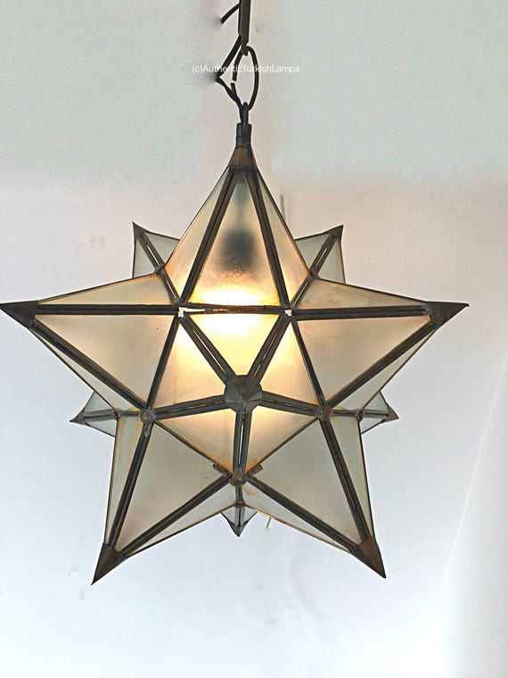 Gallery of Light Moroccan Hanging Star Lantern