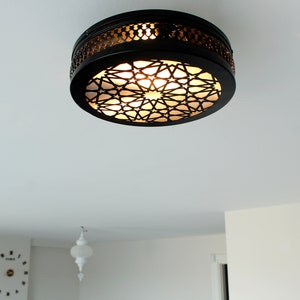 Flush mount ceiling light, flush mount lamp,Wall lamp,Wall light,modern light,moroccan lighting,Turkish Light,moroccan lamp,moroccan lantern image 5