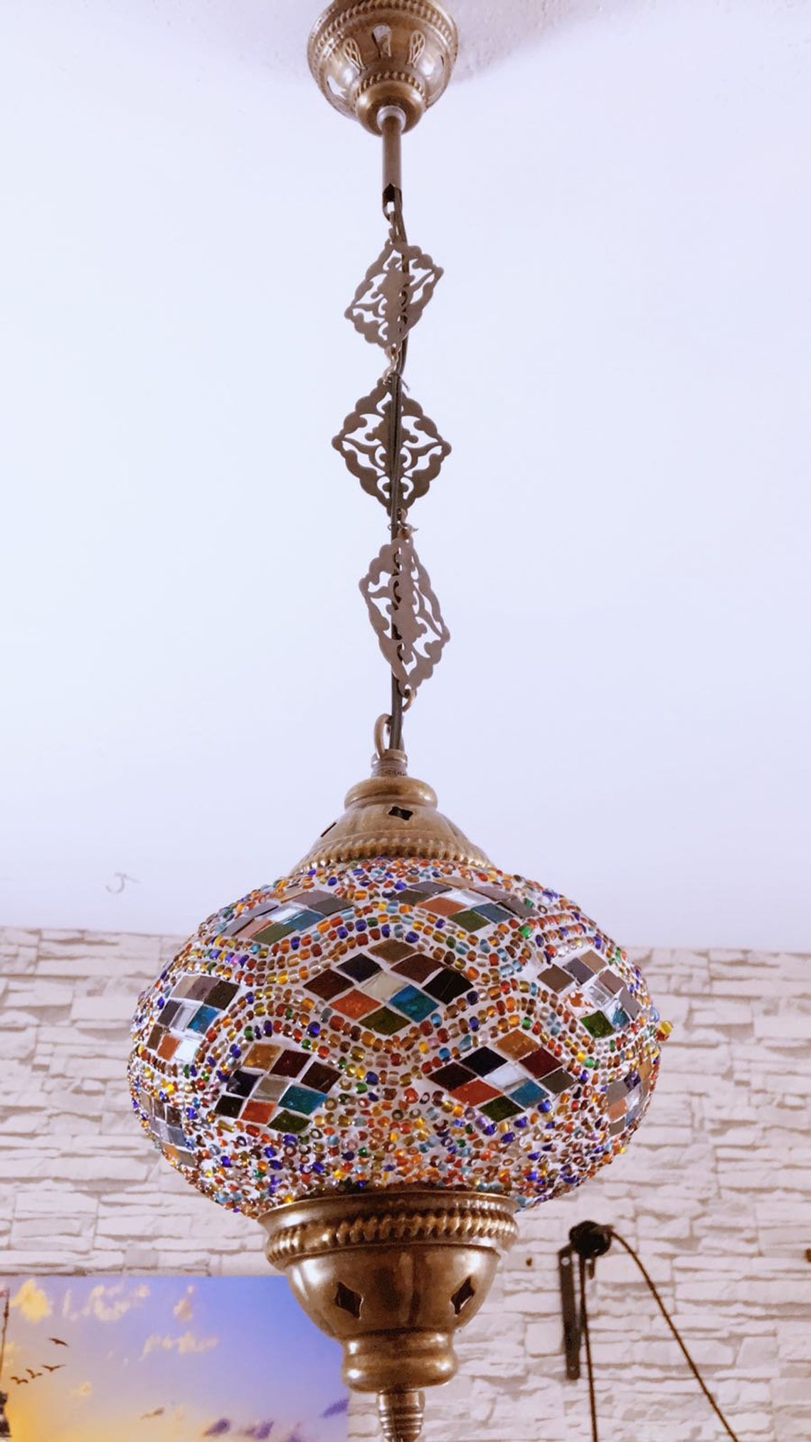 Hanging Lamp Hanging Light Morocco Lightmorocco Etsy UK