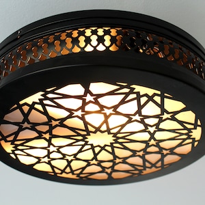 Flush mount ceiling light, flush mount lamp,Wall lamp,Wall light,modern light,moroccan lighting,Turkish Light,moroccan lamp,moroccan lantern image 4