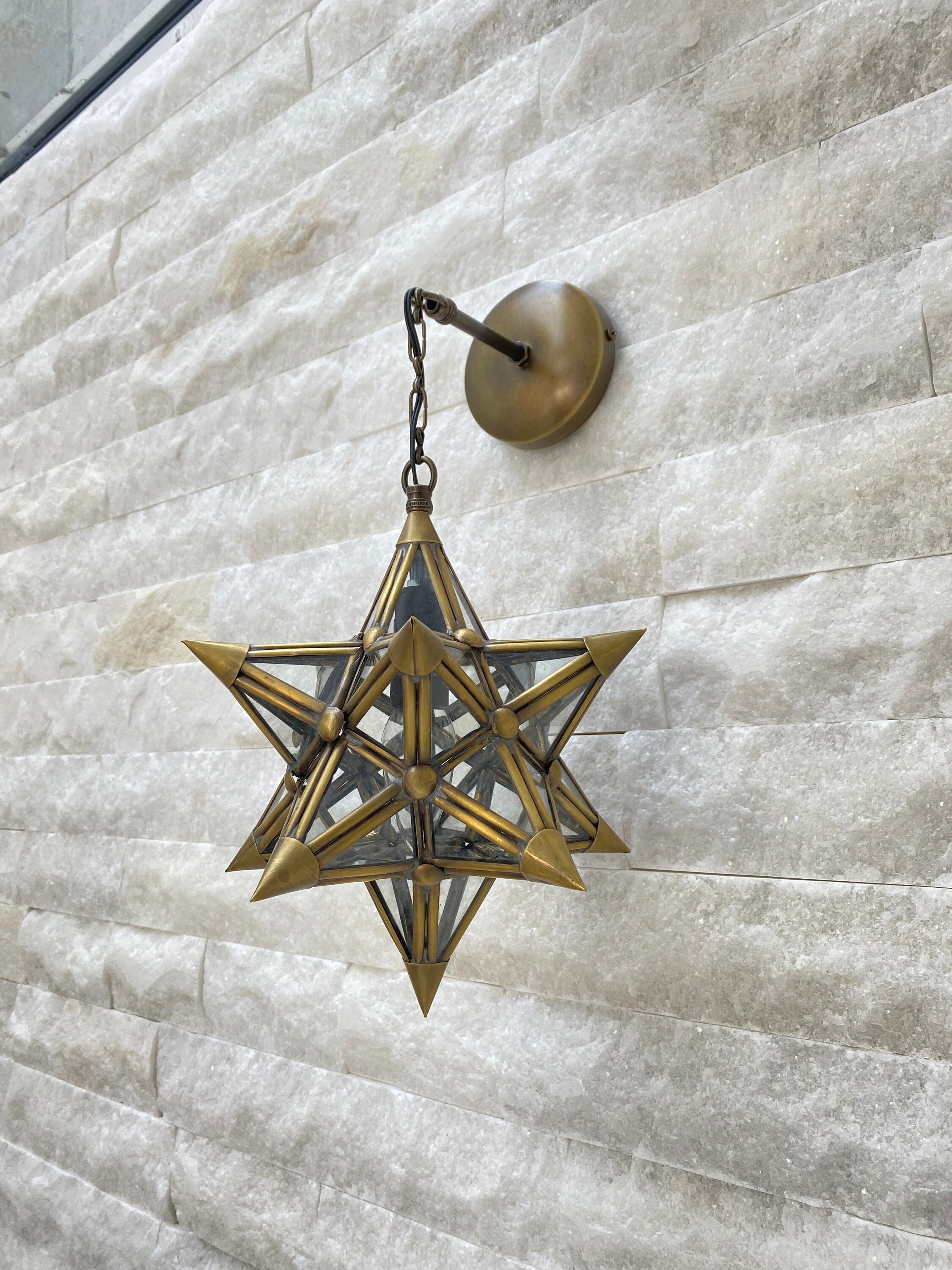 Moravian star 2024 wall sconce
