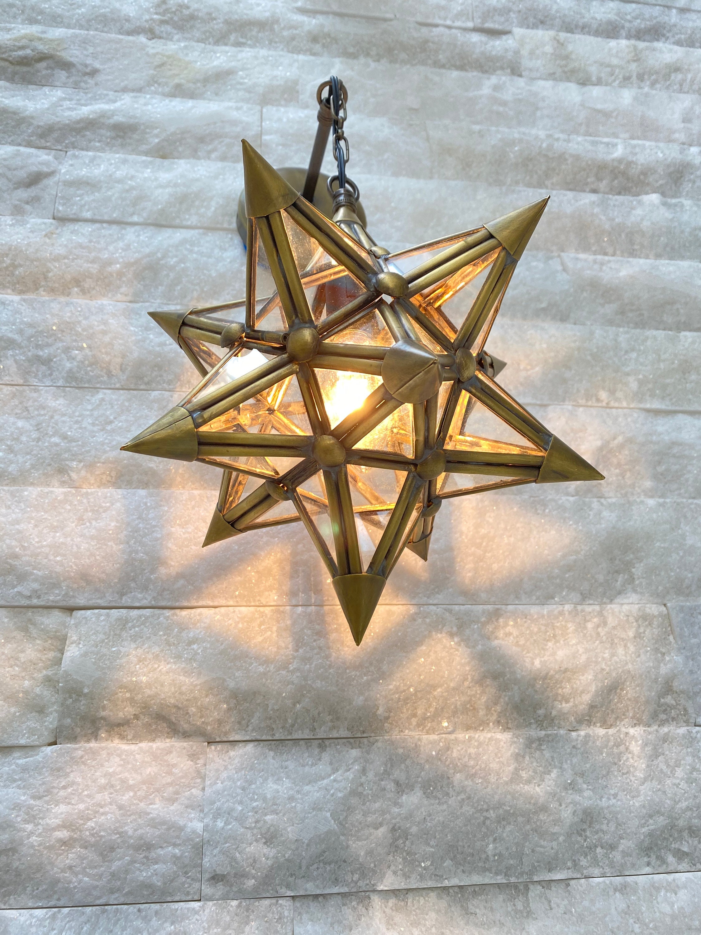 Brass star sale light