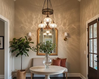 Chandelier lamp, Chandelier light, Moroccan light,moroccan lighting,Turkish Light,moroccan lamp,moroccan pendant,moroccan lantern