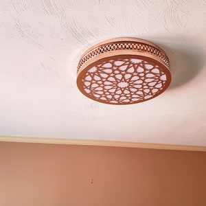 Flush mount ceiling light, flush mount lamp,Wall lamp,Wall light,modern light,moroccan lighting,Turkish Light,moroccan lamp,moroccan lantern Polished copper