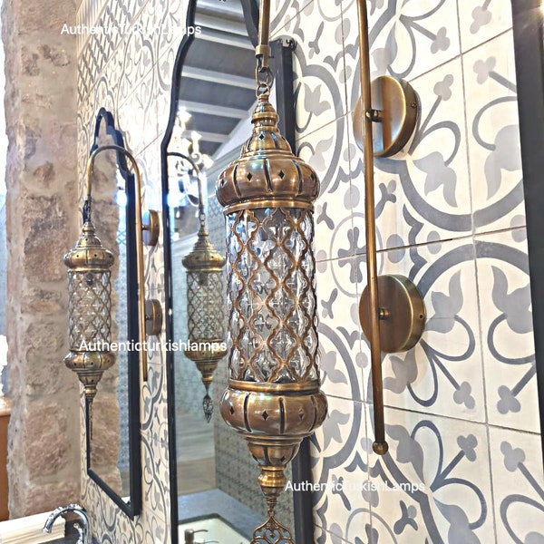 Applique de salle de bains, lumière de salle de bains, lampe de mur, applique de mur, lumière de mur de Maroc, éclairage de Maroc, lumière turque, lampe de Maroc, applique de mur de dinde